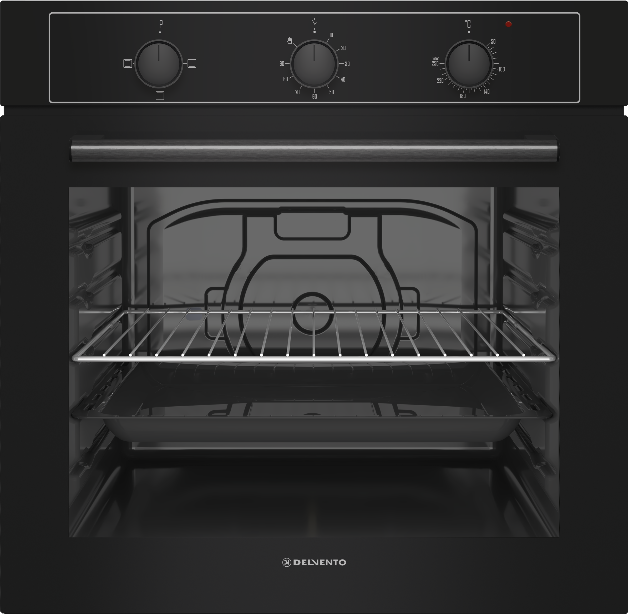 Встраиваемый духовой шкаф 60 см Delvento V6EB14000 черный