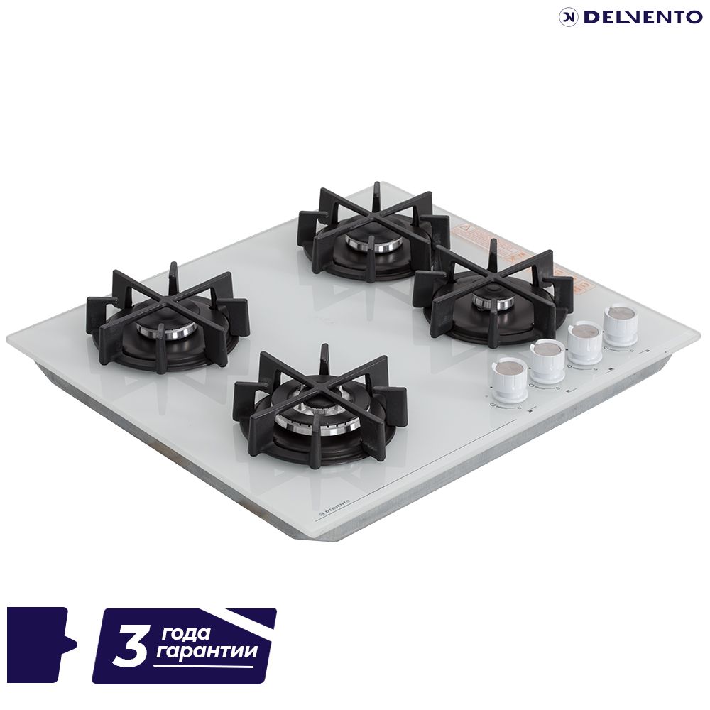 Встраиваемая панель газовая 60 см (стекло) DELVENTO V60N41C011