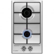 Газовая варочная панель LuxDorf H30V20M450, материал панели Нержавеющая сталь, цвет серый метталик ,материал решетки: Эмалированная сталь