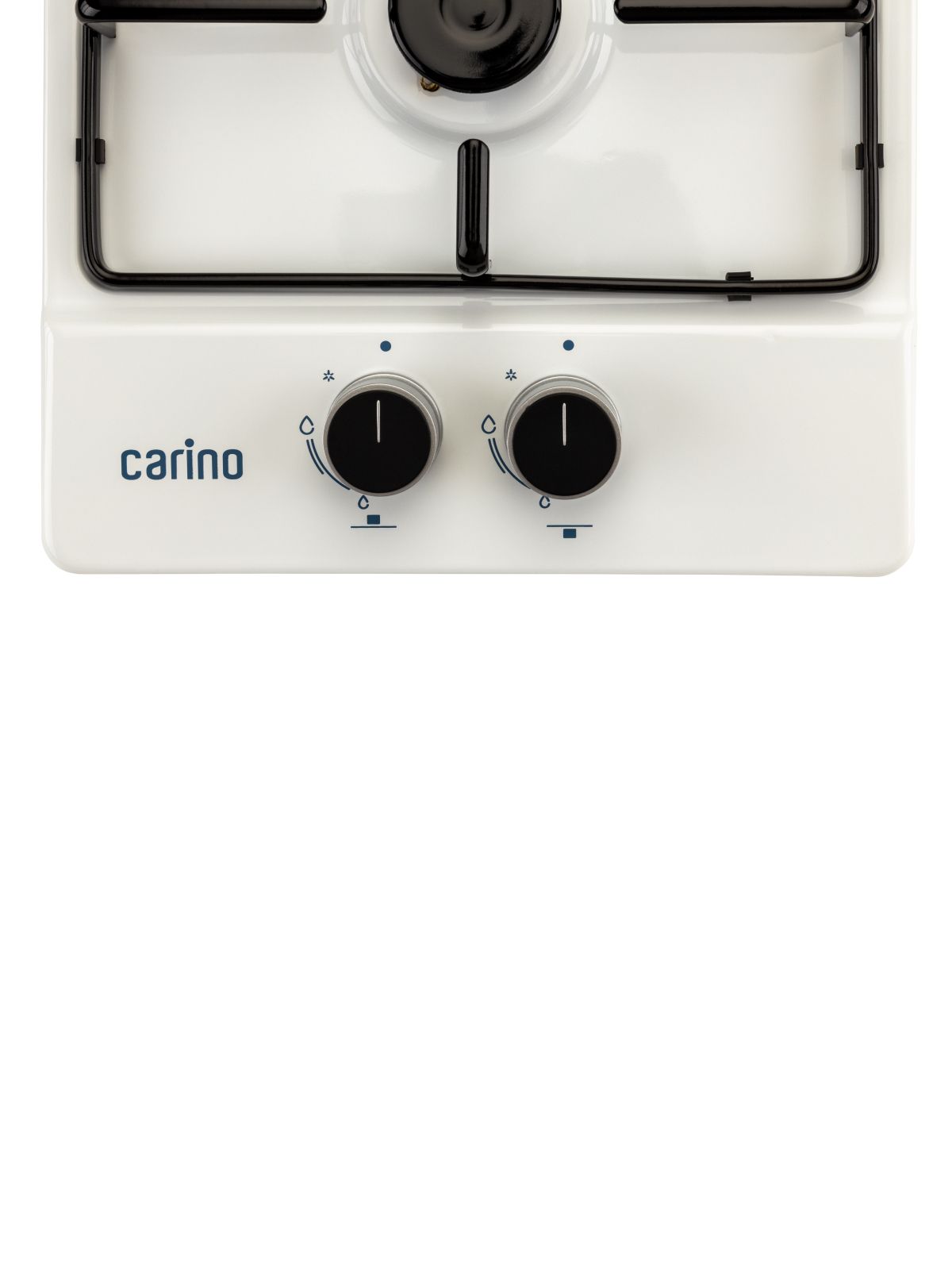 Газовая варочная панель CARINO CH30V20W420 30 см, газ-контроль, нержавеющая сталь, автоматический розжиг