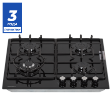 Встраиваемая панель газовая 60 см (стекло) DELVENTO V60H41S001