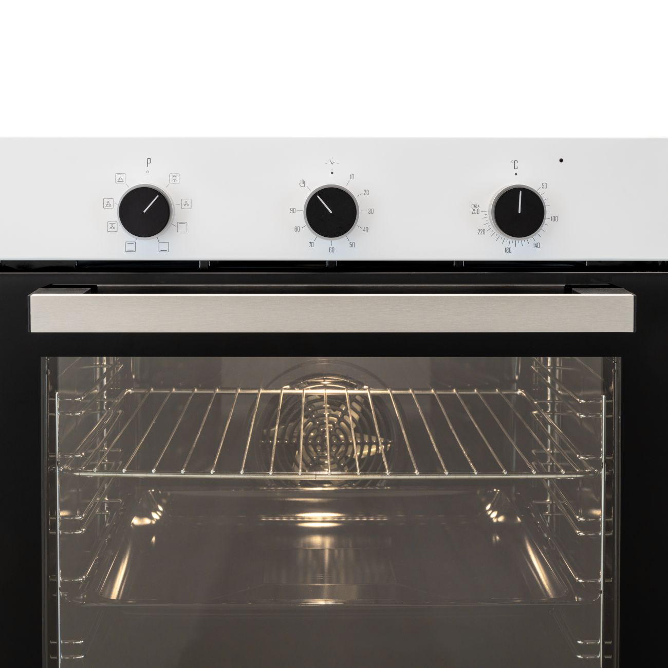 Встраиваемый электрический духовой шкаф CARINO CB6EW56070 60 см, 80л, конвекция, двойное стекло, белый