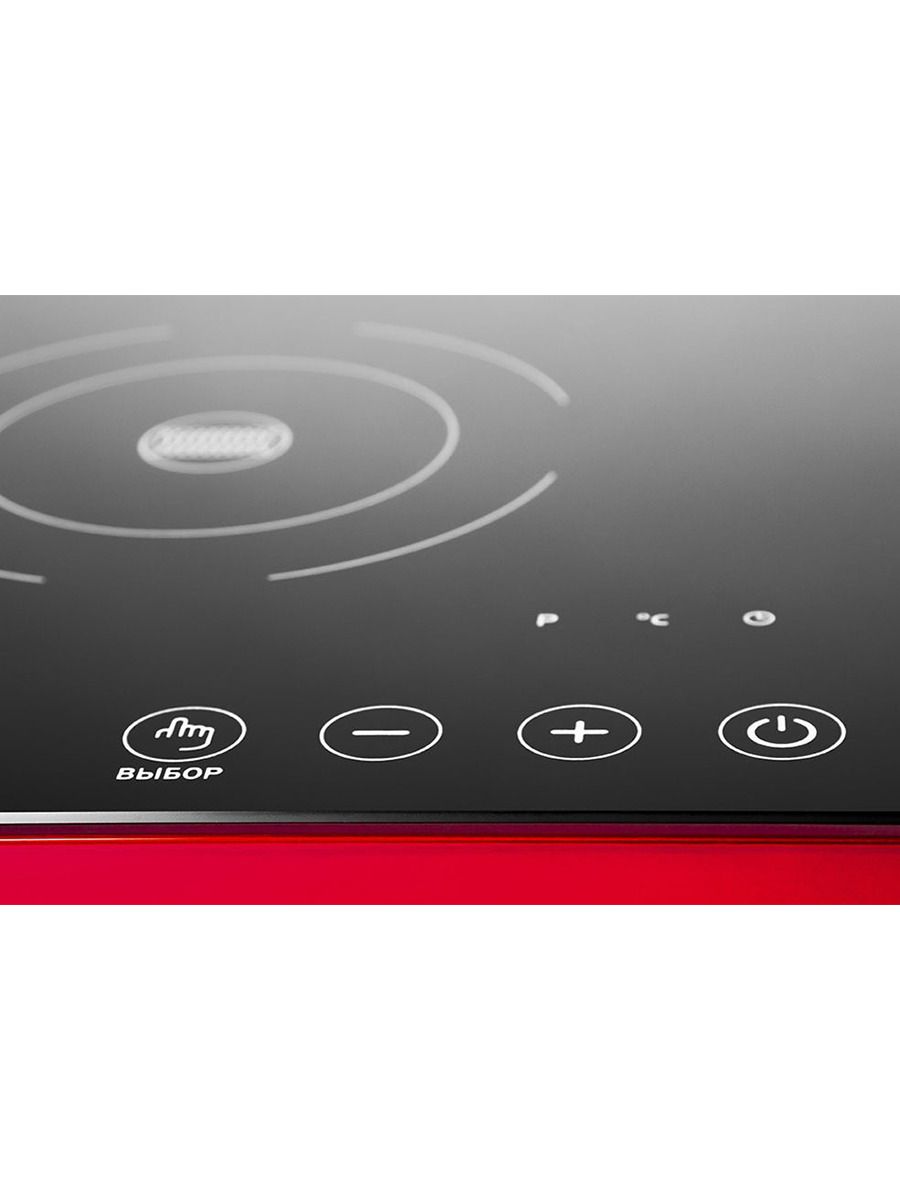 Настольная ультратонкая индукционная плита IPlate YZ-QS 2900 Вт, 2 конфорки, стеклокерамика, черное стекло