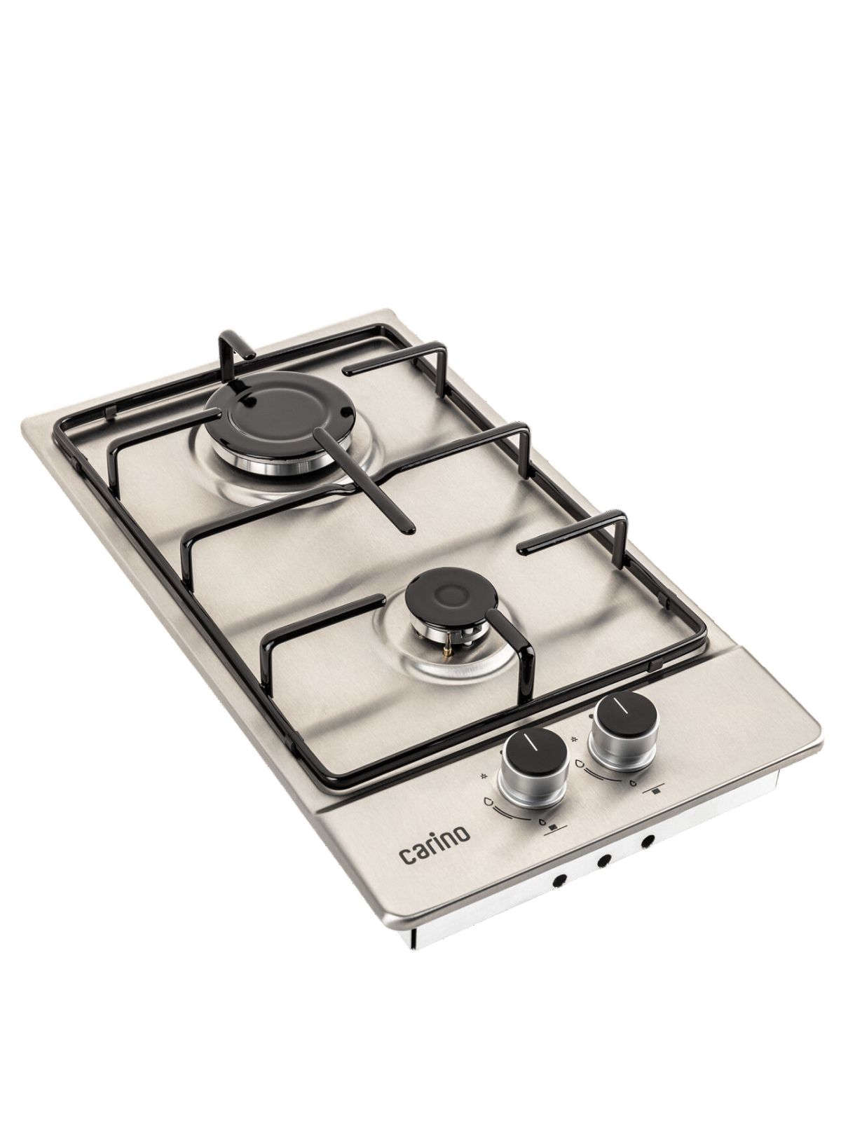 Газовая варочная панель CARINO CH30V20M416 30 см, газ-контроль, нержавеющая сталь, автоматический розжиг