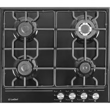 Газовая варочная панель LuxDorf H60V41B551, материал панели Эмалированая сталь, цвет черный ,материал решетки: Эмалированная сталь