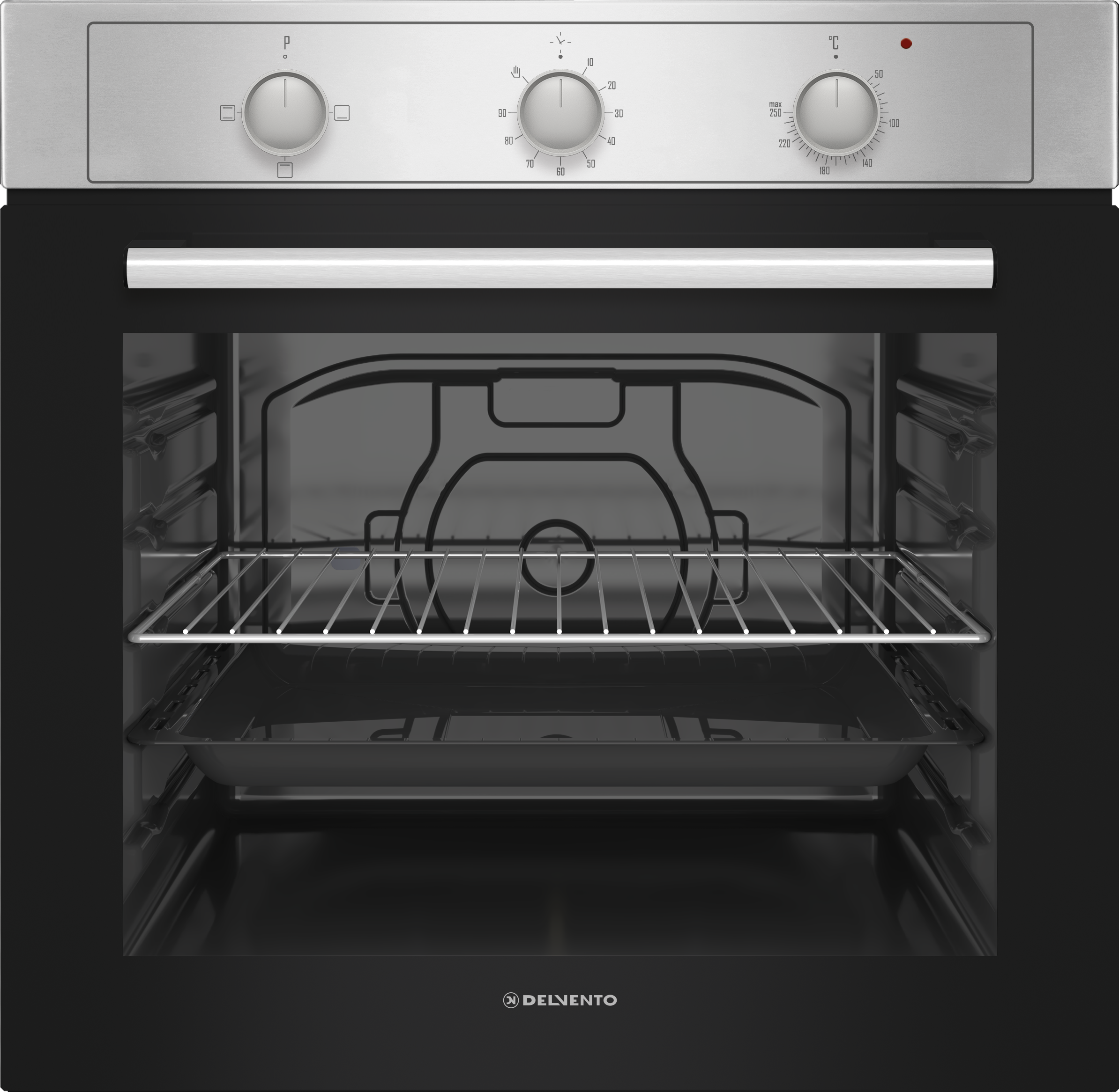 Встраиваемый духовой шкаф 60 см Delvento V6EM14000 черный