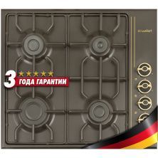 Газовая варочная панель LuxDorf H60Q40L450, материал панели Эмалированая сталь, цвет ретро антрацит ,материал решетки: Эмалированная сталь