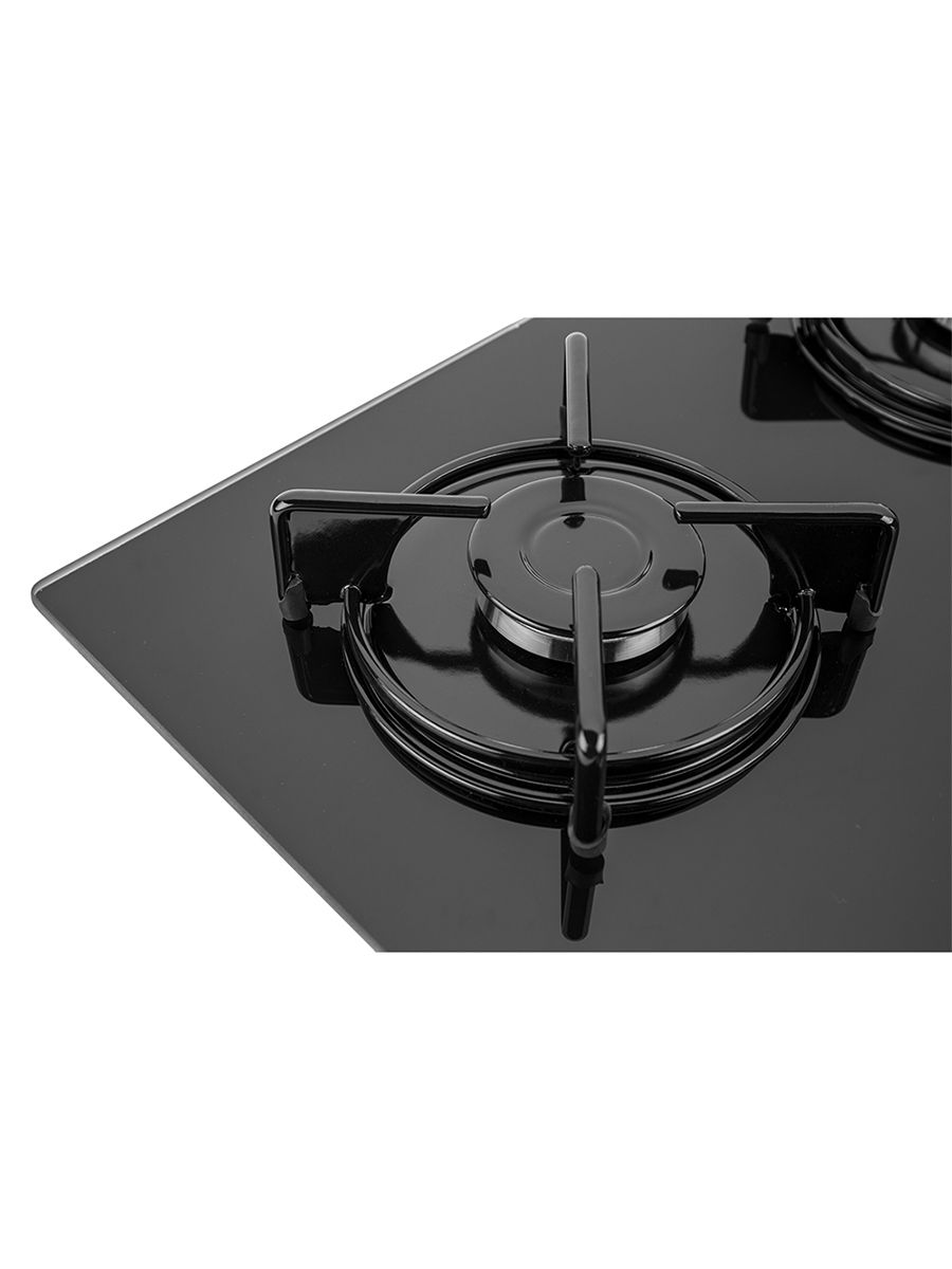 Газовая варочная панель CARINO CH60K40S111 60 см, газ-контроль, закаленное стекло, автоматический розжиг