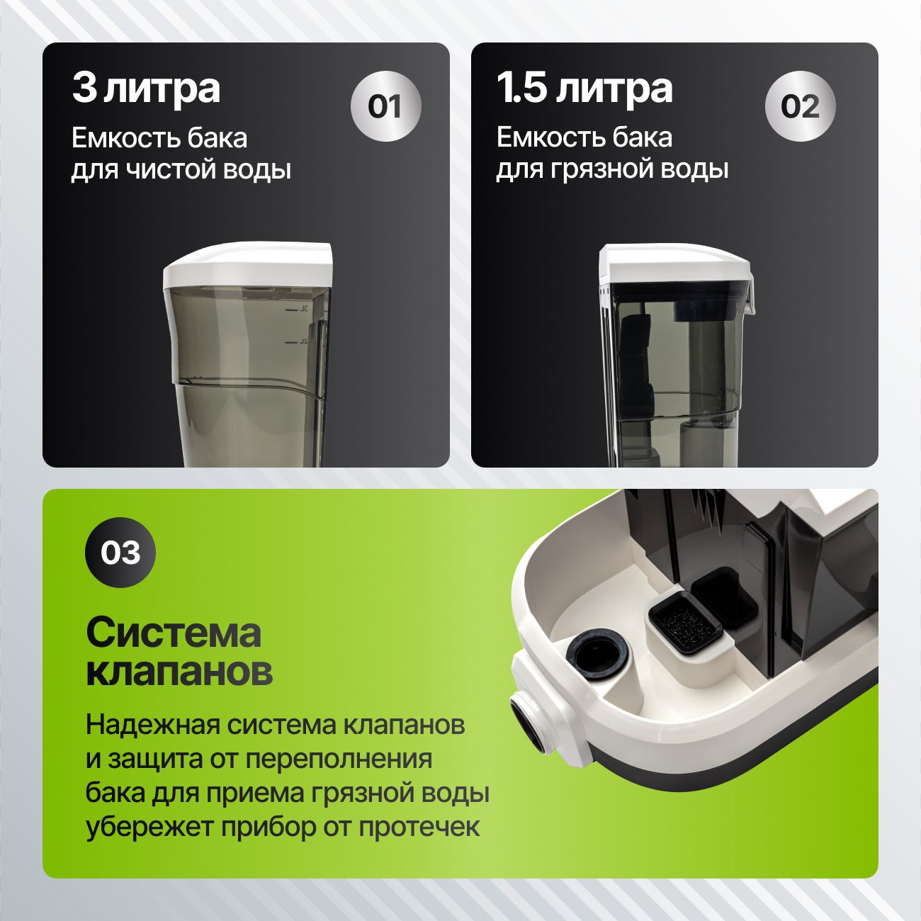 Моющий пылесос KIWI KCC-4325W для химчистки ковров, мягкой мебели, салона авто, мягких игрушек, для всех видов загрязнений
