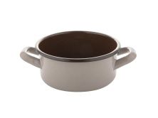 Эмалированная кастрюля EMALIA BRUNA 980 мл, диаметр 14 см, коричневый