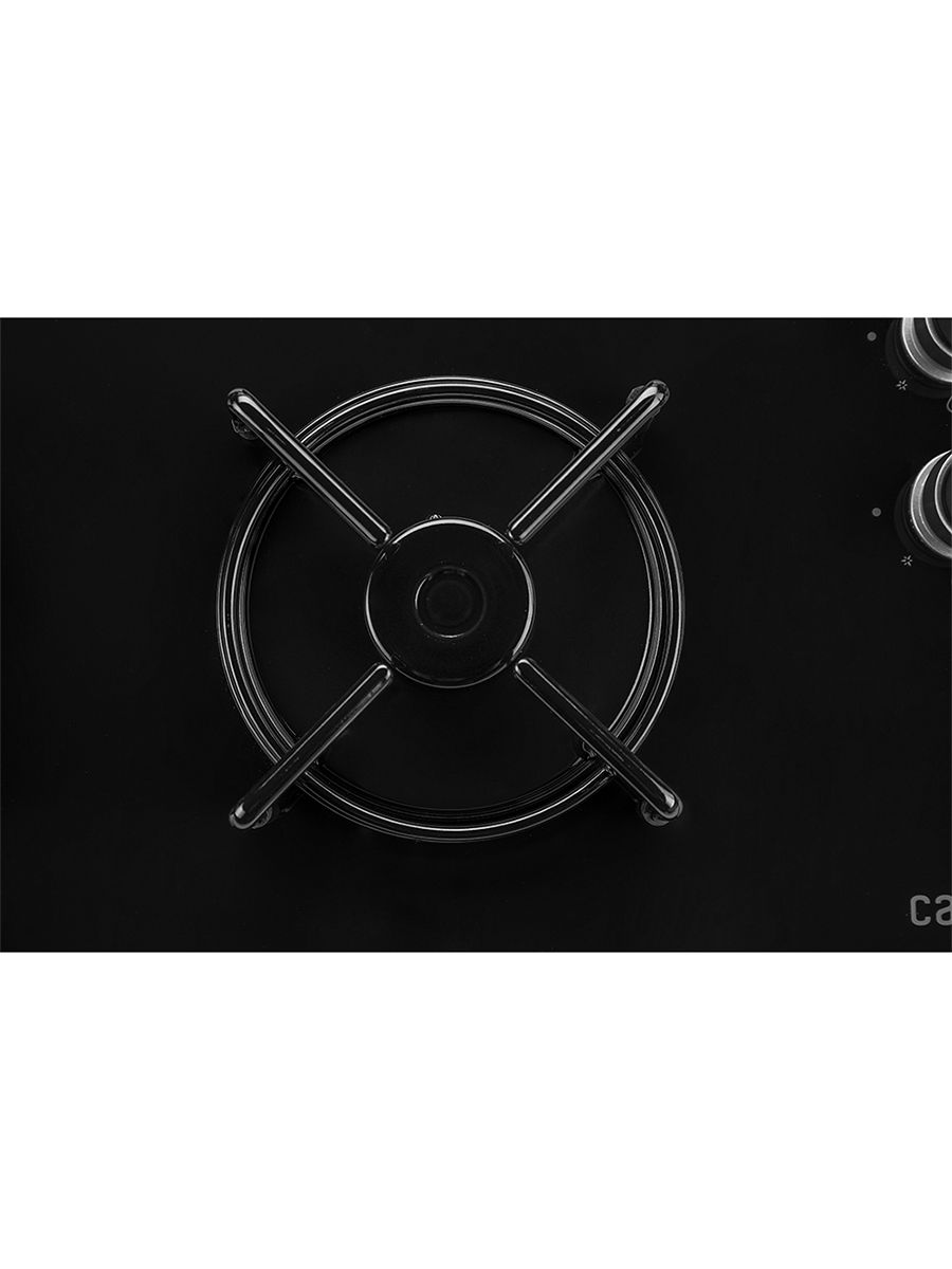 Газовая варочная панель CARINO CH60K40S111 60 см, газ-контроль, закаленное стекло, автоматический розжиг