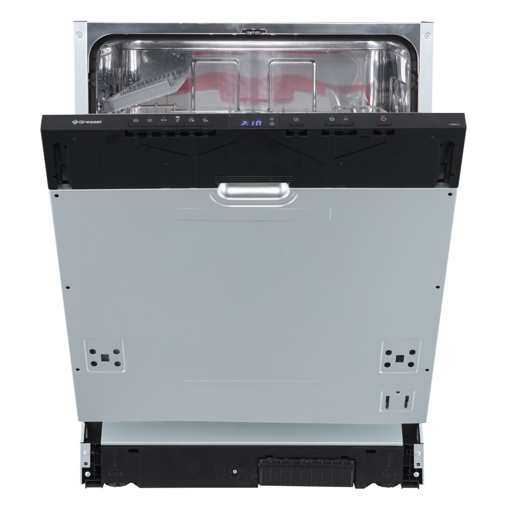 Встраиваемая посудомоечная машина Gressel UBB615 60 см, 2 корзины, 6 программ, 14 комплектов, луч на полу, половинная загрузка