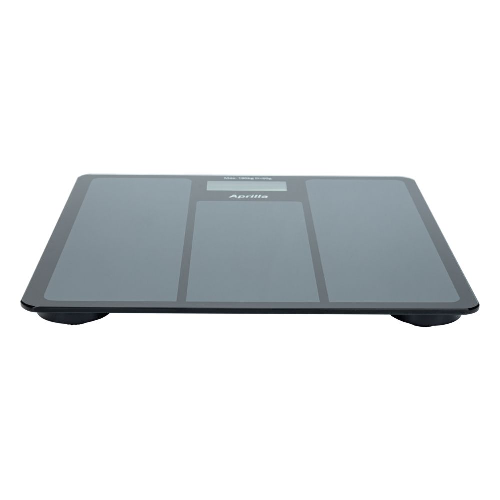Электронные напольные весы Aprilla ABS-1033 с индикатором температуры и батареи, закаленное стекло