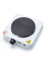 Компактная эмалированная электроплита одноконфорочная, 5 режимов работы Goodhelper ELP-250, белый