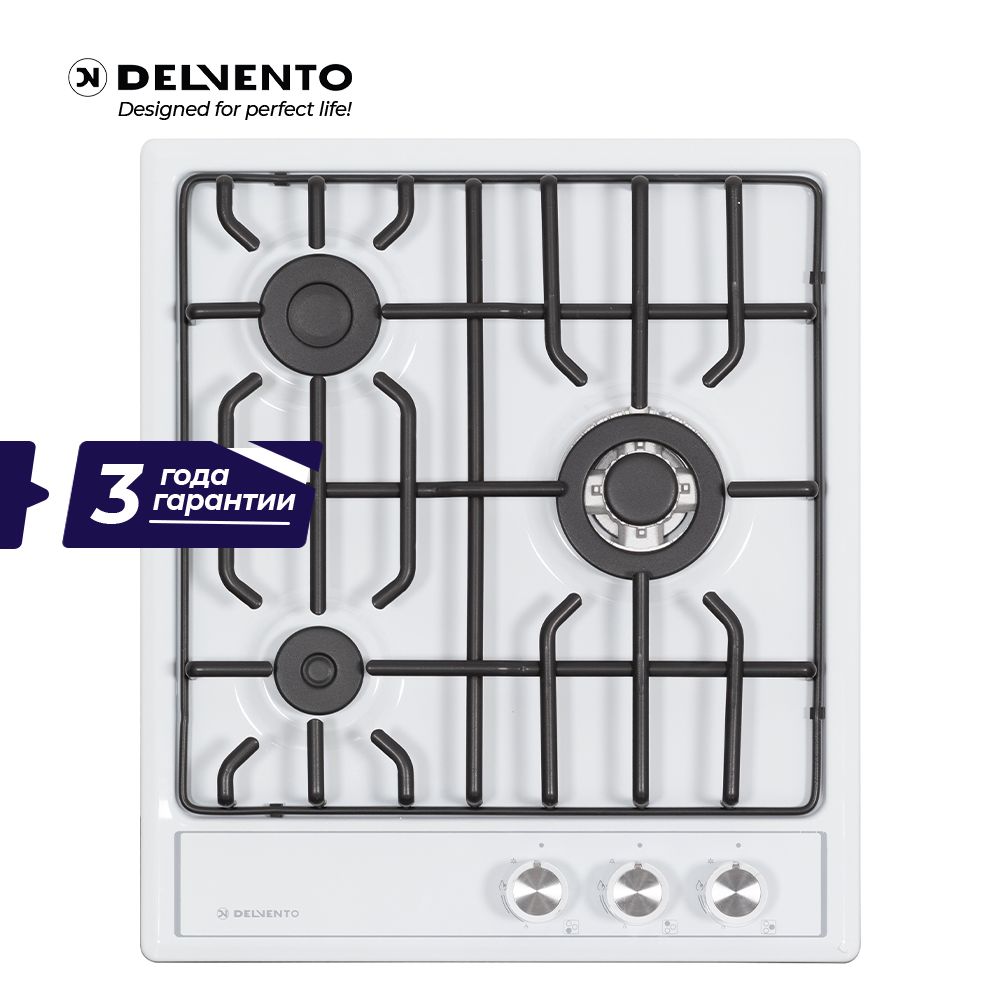 Встраиваемая панель газовая 45 см (металл) DELVENTO V45V35W001