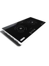 Настольная ультратонкая индукционная плита IPlate YZ-QS 2900 Вт, 2 конфорки, стеклокерамика, черное стекло