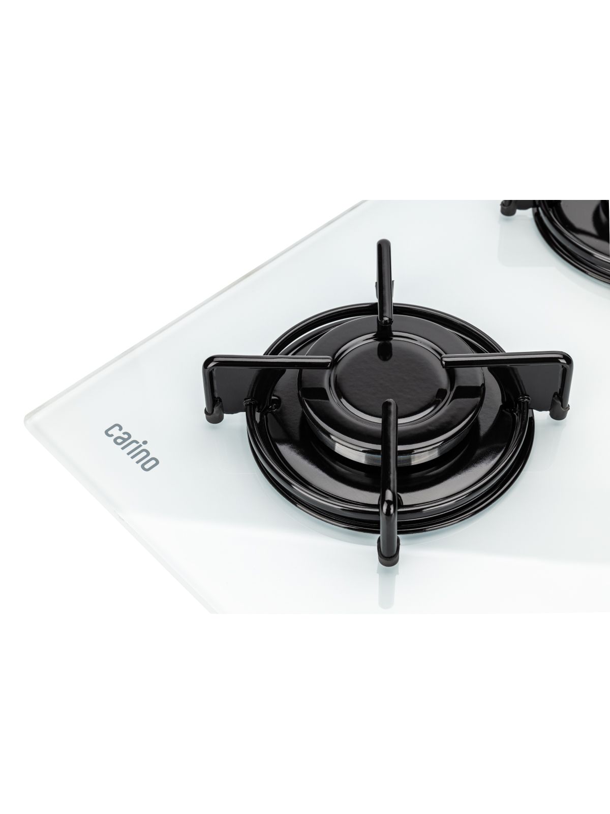 Газовая варочная панель CARINO CH60N40W570 60 см, газ-контроль, закаленное стекло, автоматический розжиг