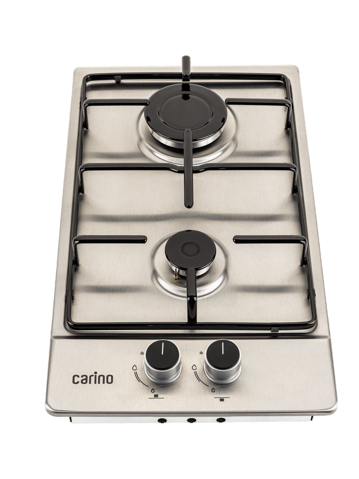 Газовая варочная панель CARINO CH30V20M416 30 см, газ-контроль, нержавеющая сталь, автоматический розжиг