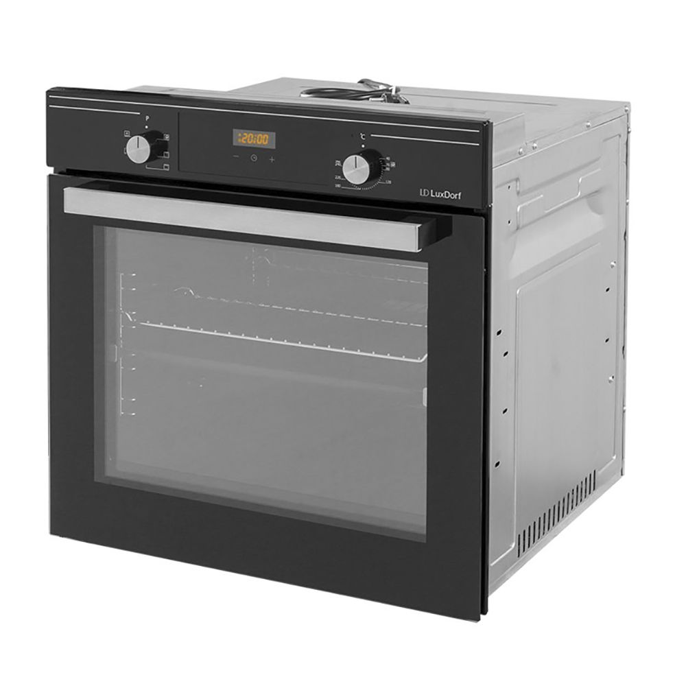 Встраиваемый духовой шкаф LuxDorf B6EB56150, 58 л, 5 функций+конвекция, цифровой дисплей, хромированная решетка и противень в комплекте
