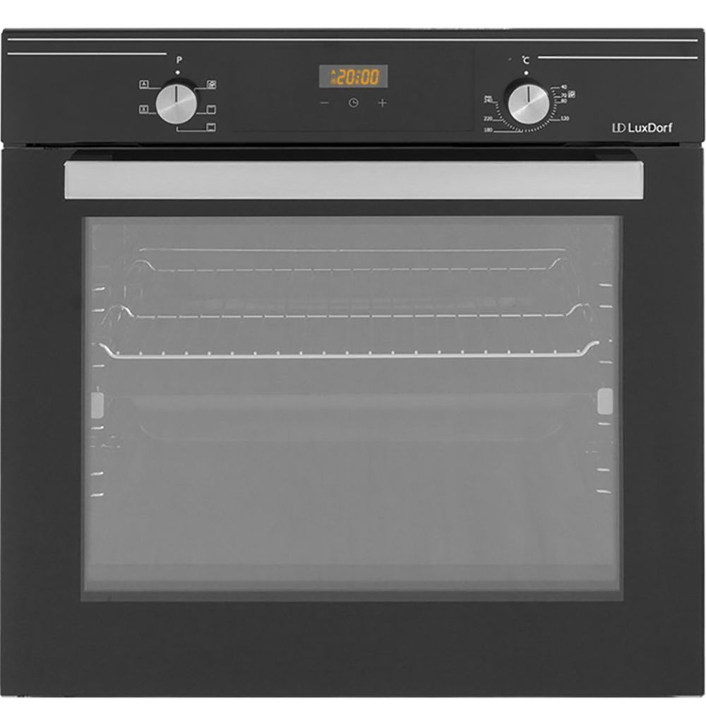 Встраиваемый духовой шкаф LuxDorf B6EB56150, 58 л, 5 функций+конвекция, цифровой дисплей, хромированная решетка и противень в комплекте