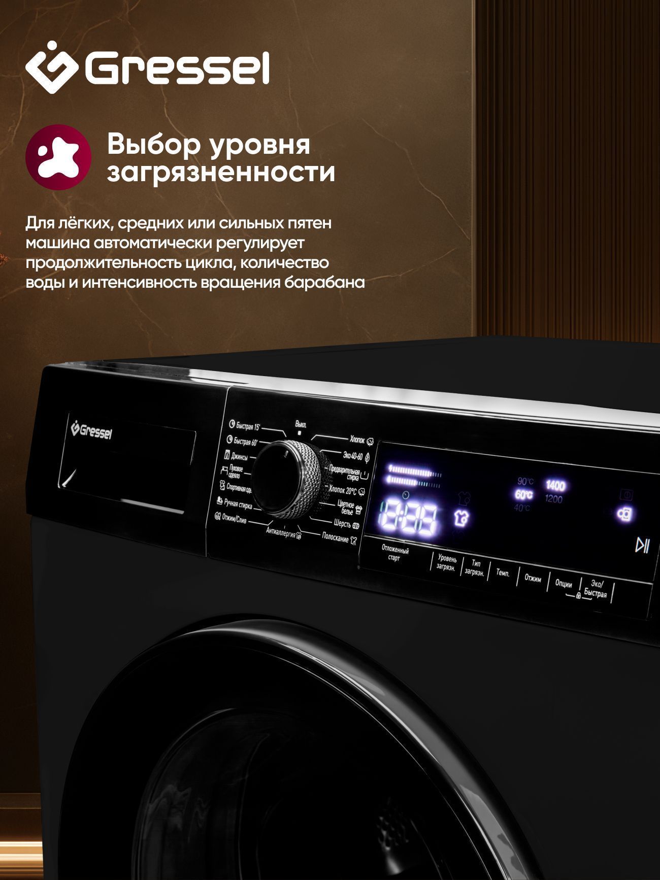 Стиральная машина Gressel ULC101 черный