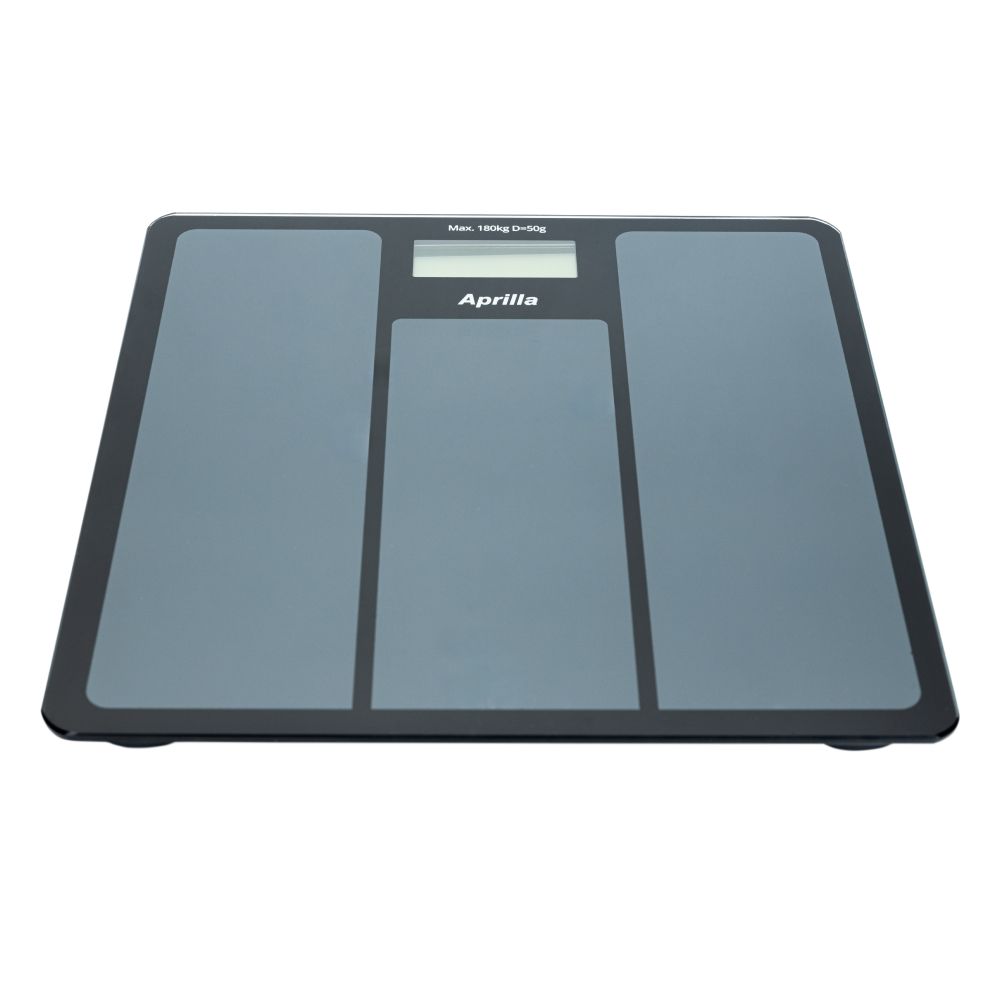 Электронные напольные весы Aprilla ABS-1033 с индикатором температуры и батареи, закаленное стекло