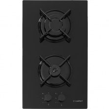 Газовая варочная панель LuxDorf H30N20S450, материал панели Стеклокерамика, цвет черный ,материал решетки: Эмалированная сталь