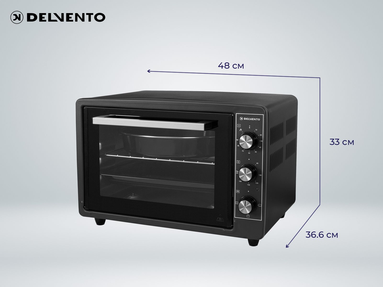 Мини печь, духовка, электропечь DELVENTO D3401