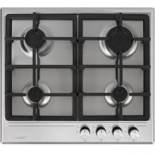 Газовая варочная панель LuxDorf H60V40M550, материал панели Нержавеющая сталь, цвет серый метталик ,материал решетки: Чугун