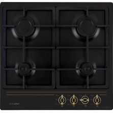 Газовая варочная панель LuxDorf H60V40L450, материал панели Эмалированая сталь, цвет ретро антрацит ,материал решетки: Чугун