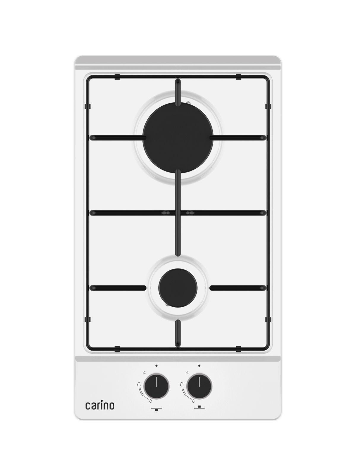 Газовая варочная панель CARINO CH30V20W420 30 см, газ-контроль, нержавеющая сталь, автоматический розжиг