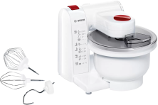 Миксер Bosch MUMP1000, чаша 3.9 литра, 4 скорости, регулировка скорости