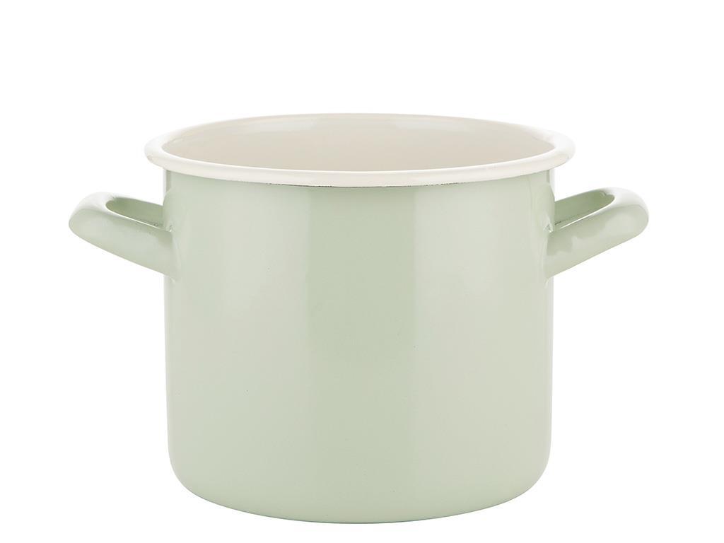 Эмалированная кастрюля EMALIA FORTE 3 л, диаметр 17 см, светло-зеленый