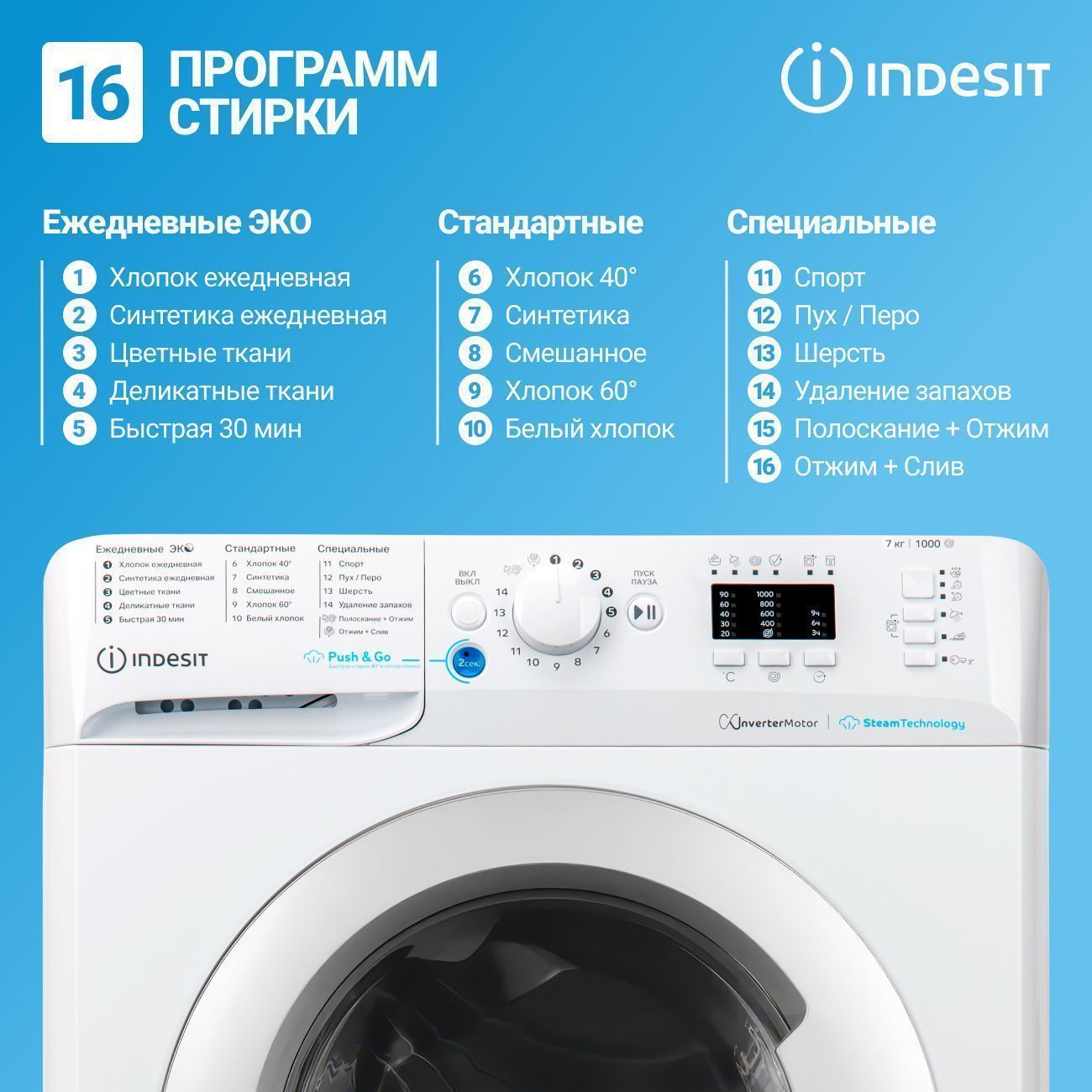 Стиральная машина Indesit BWSA 7109 WSV, белый