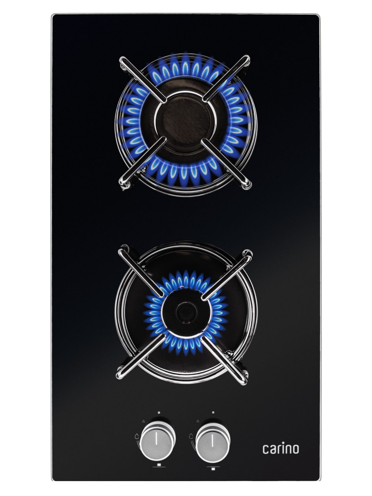 Газовая варочная панель CARINO CH30N20B416 30 см, газ-контроль, закаленное стекло, автоматический розжиг