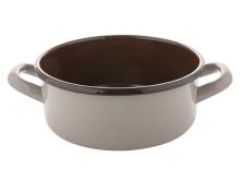 Эмалированная кастрюля EMALIA BRUNA 1,9 л, диаметр 18 см, коричневый