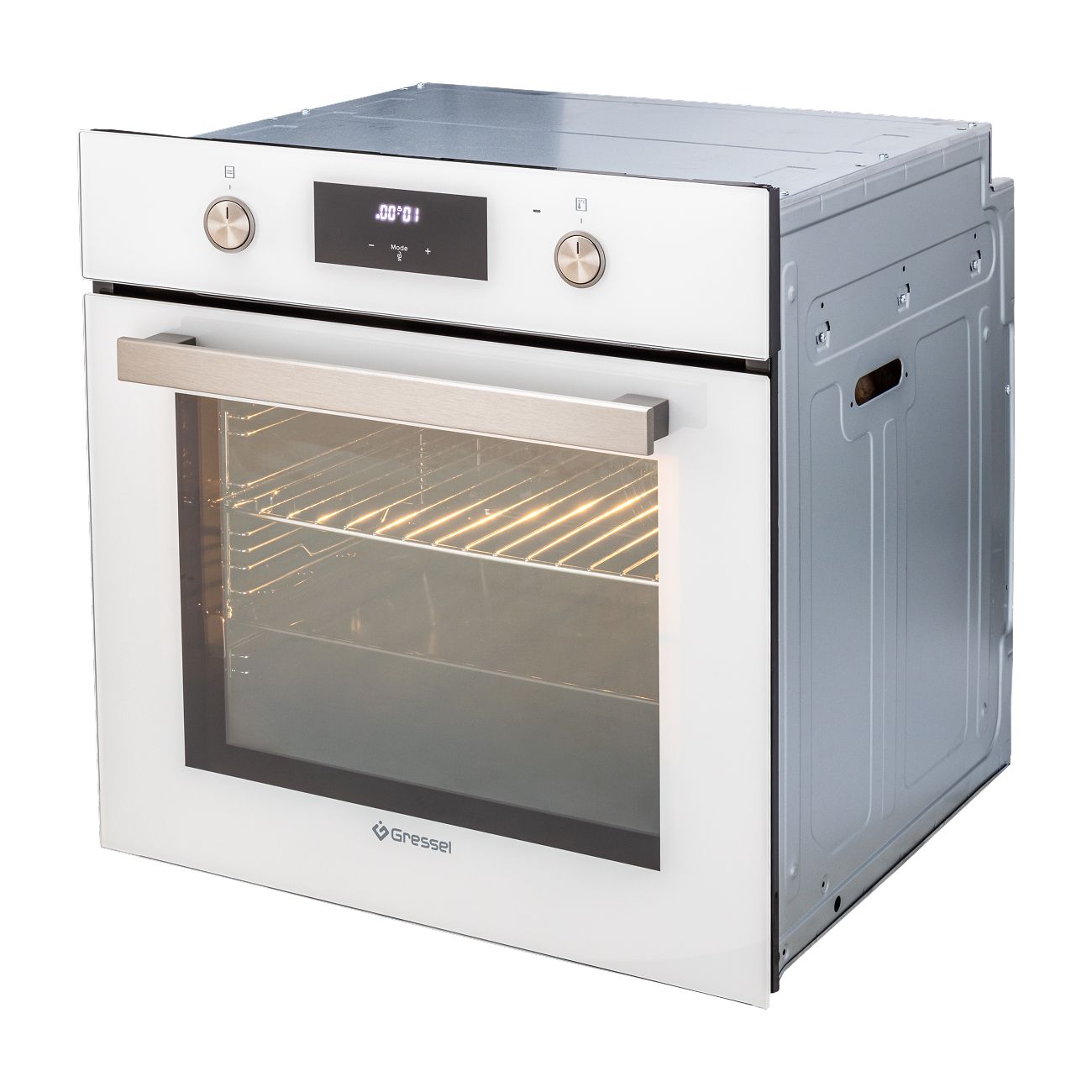 Встраиваемый духовой шкаф Gressel U6EC58110 60см, 70л, двойной гриль, режим разморозки, конвекция, двойное стекло