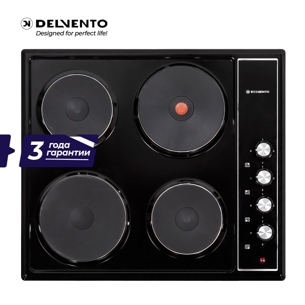 Встраиваемая панель электрическая 60 см DELVENTO V60E04W001
