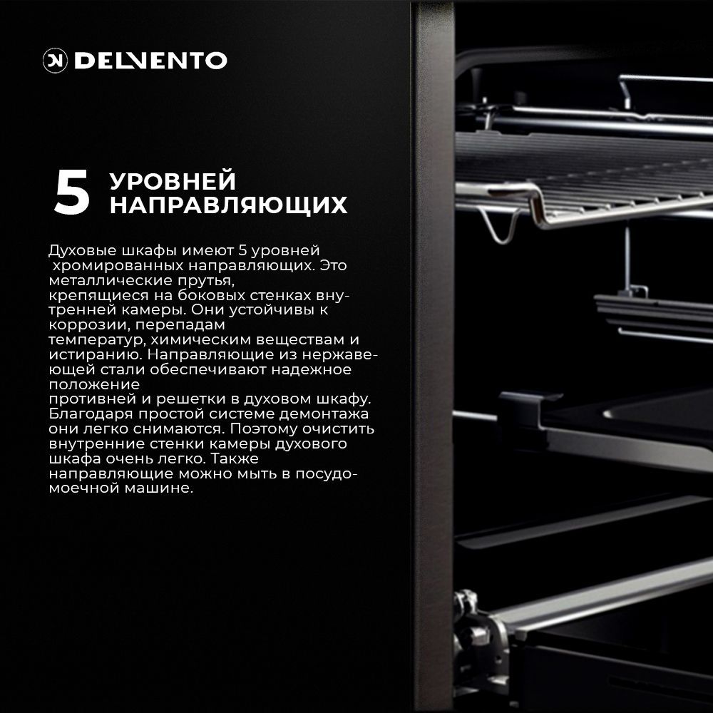 Встраиваемый духовой шкаф 60 см DELVENTO V6EW59001