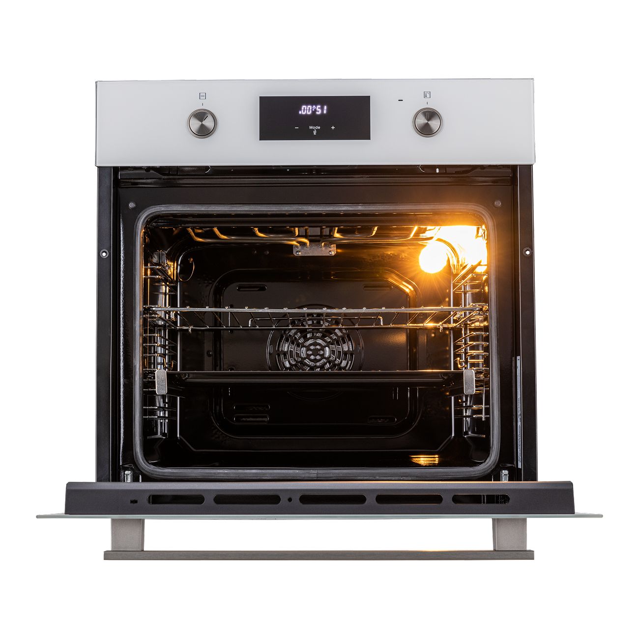 Встраиваемый духовой шкаф Gressel U6EC58110 60см, 70л, двойной гриль, режим разморозки, конвекция, двойное стекло