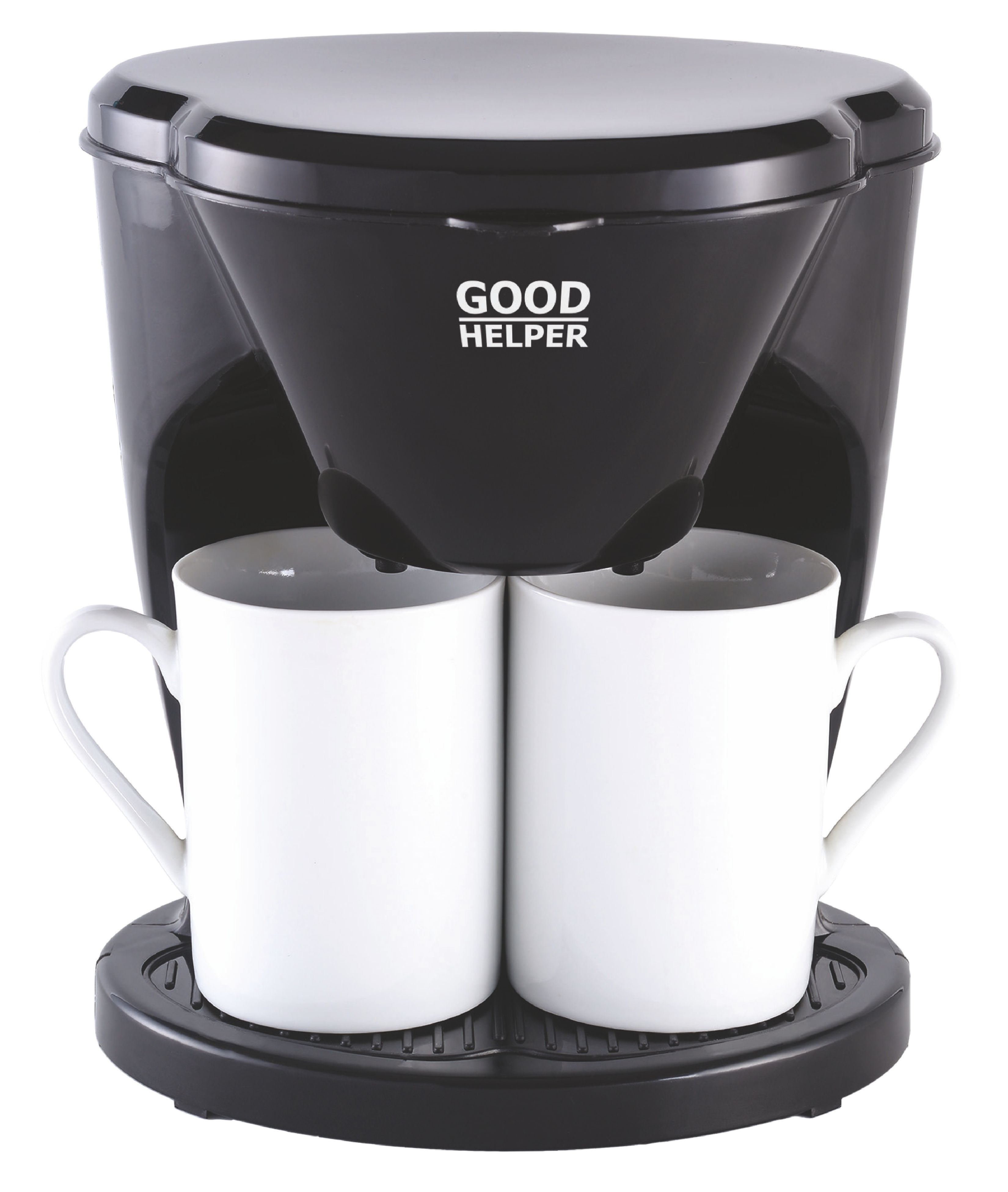 Капельная кофеварка GOODHELPER СМ-D101, 450 Вт, 400 мл, черный