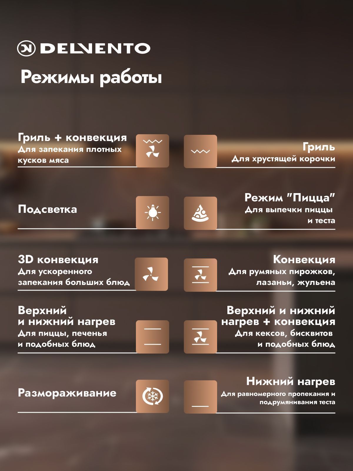 Встраиваемый духовой шкаф Delvento V4ES59003 45 см