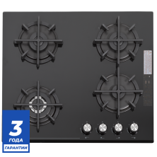 Встраиваемая панель газовая 60 см (стекло) DELVENTO V60N41S011