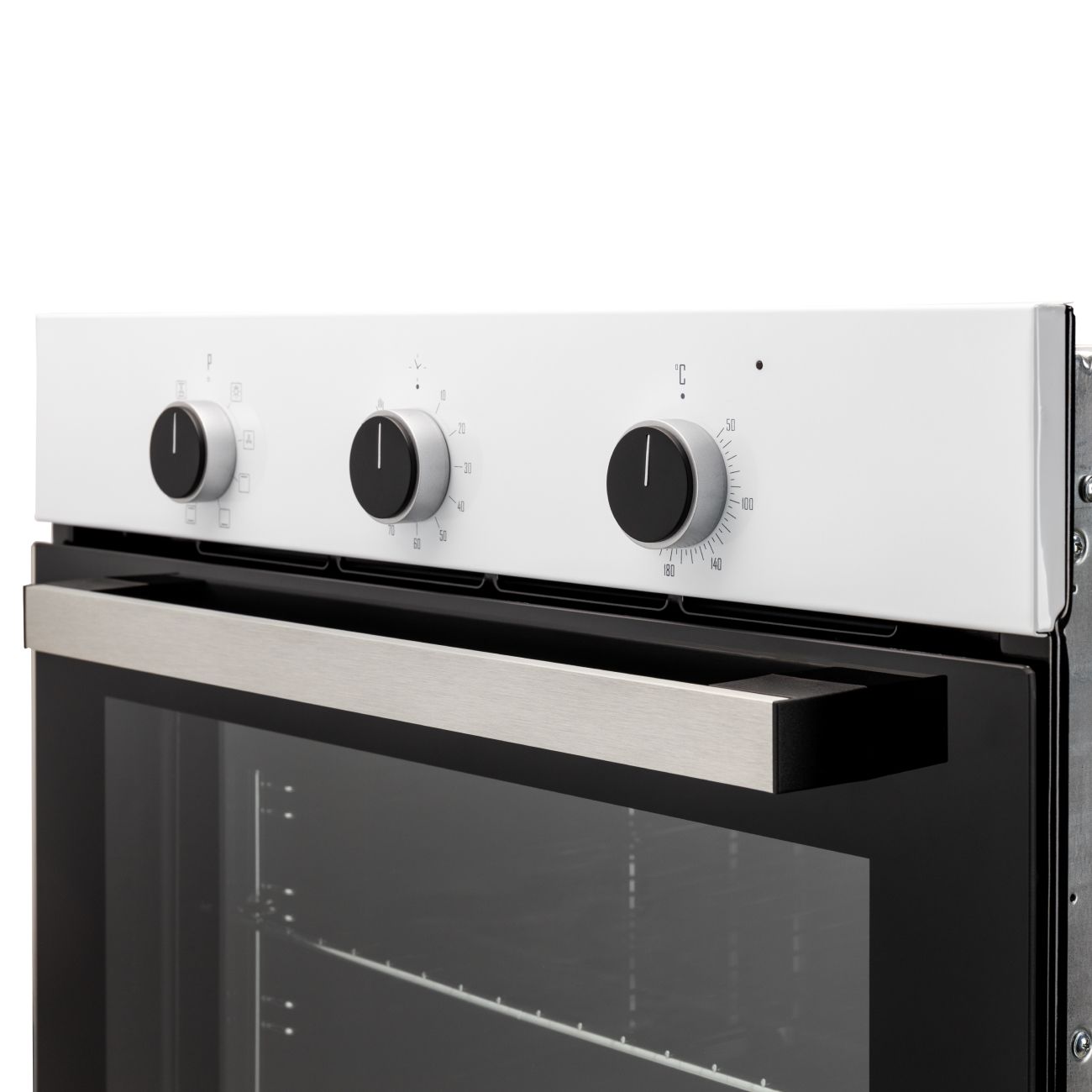 Встраиваемый электрический духовой шкаф CARINO CB6EW56070 60 см, 80л, конвекция, двойное стекло, белый