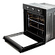 Встраиваемый электрический духовой шкаф CARINO CB6EB16011 60 см, 7 режимов, 80л, конвекция, хром направляющие