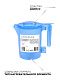 Компактный электрический чайник GoodHelper Капелька KP-A11 0.5 л, корпус из пищевого пластика, мощность 600 Вт, голубой
