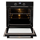 Встраиваемый электрический духовой шкаф CARINO CB6EB56016 60 см, 73л, конвекция, гриль, двойное стекло, черный