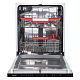 Встраиваемая посудомоечная машина Gressel UBB615 60 см, 2 корзины, 6 программ, 14 комплектов, луч на полу, половинная загрузка