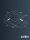 Газовая варочная панель CARINO CH60Q40B401 60 см, газ-контроль, автоматический розжиг, эмалированные решетки