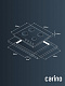 Газовая варочная панель CARINO CH60K40C111 60 см, газ-контроль, закаленное стекло, автоматический розжиг